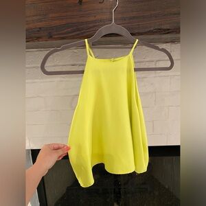 Bright Yellow Women's Spaghetti Strap Top